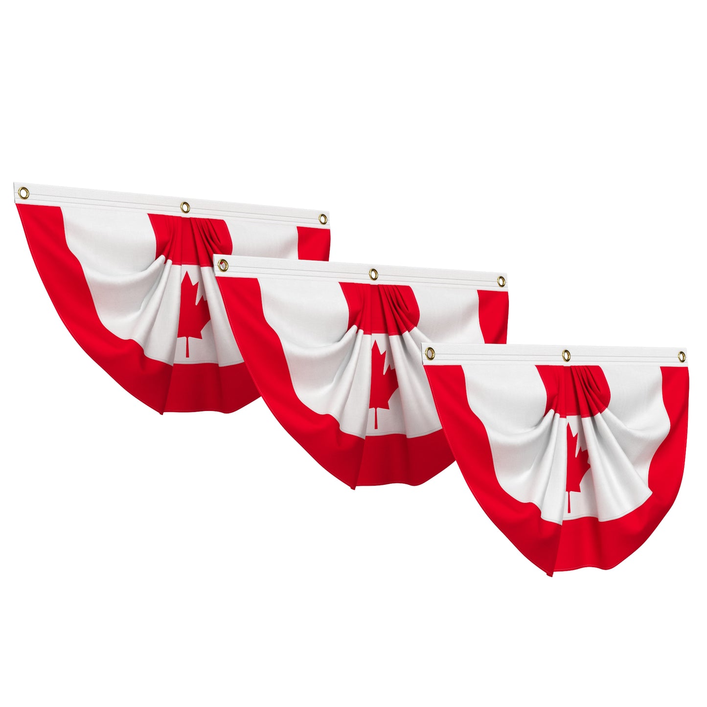 Canada Flag Bunting 3D Model