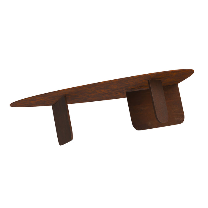 Circular Coffee Table Unique Organic Rust Modern Corten Steel 3D Model