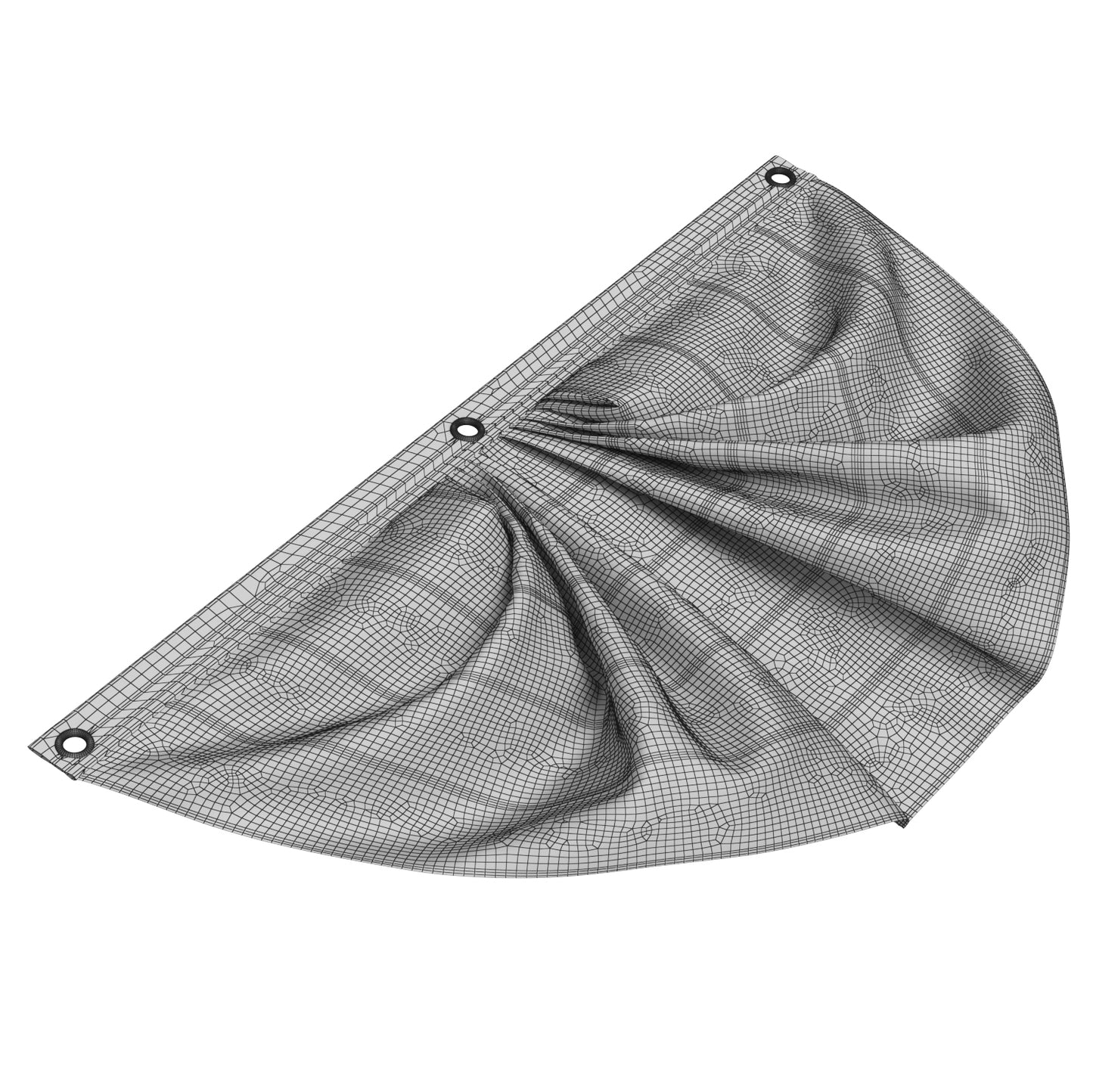 Canada Flag Bunting 3D Model