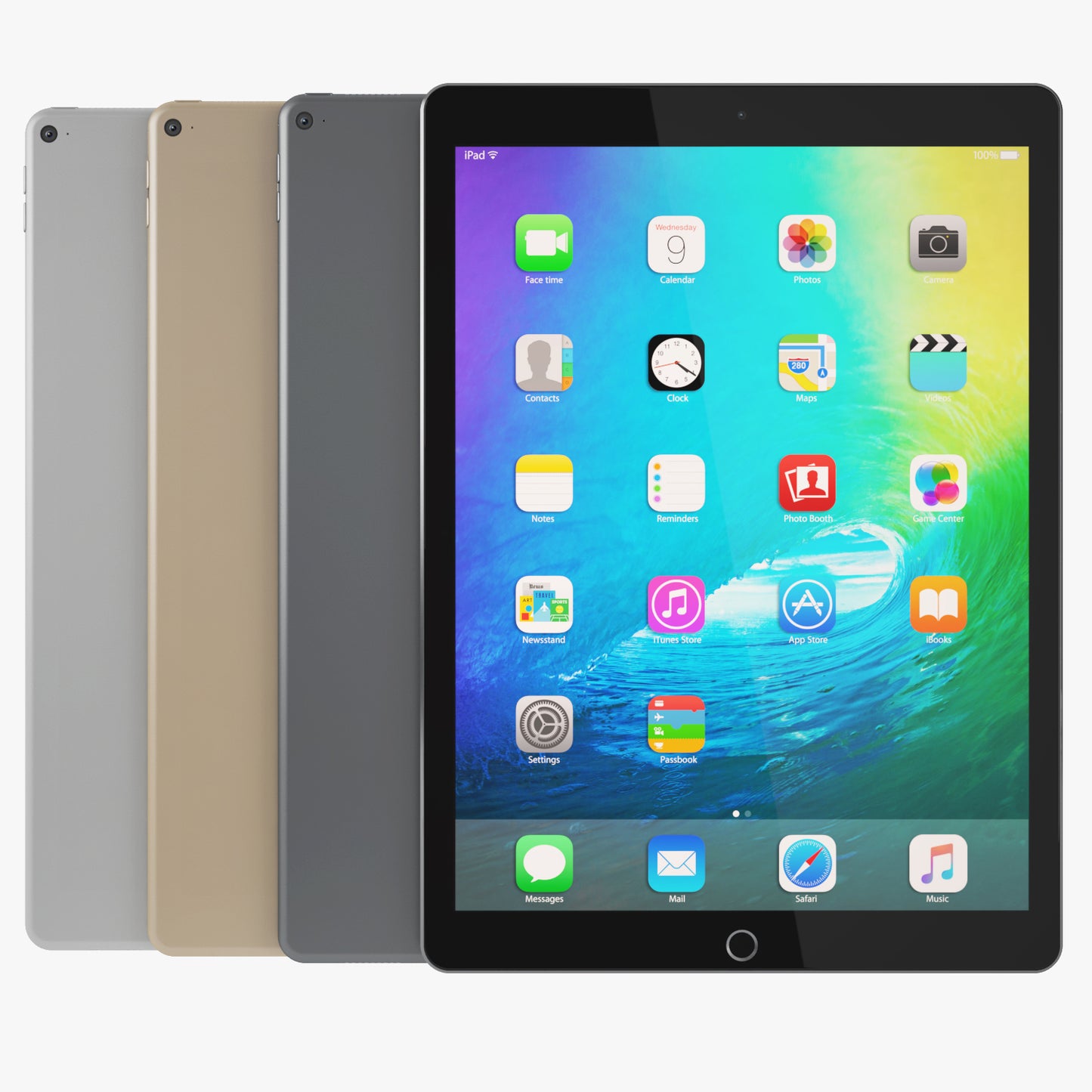 Apple iPad Pro All Colors 3D Model