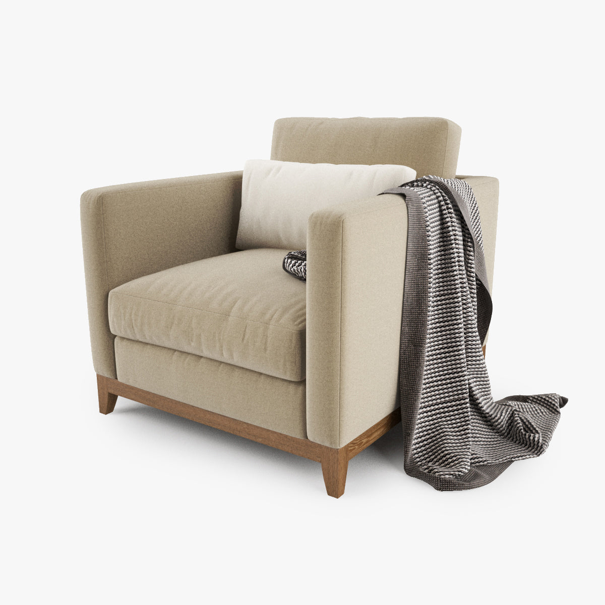 Crate and Barrel Taraval Sofa Collection 3D Model