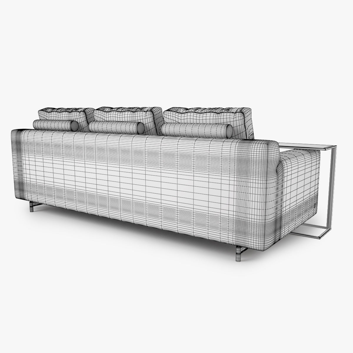 FREE Modern Fabric Sofa Set 3D Model