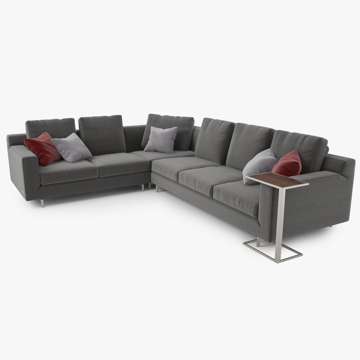 FREE Modern Fabric Sofa Set 3D Model