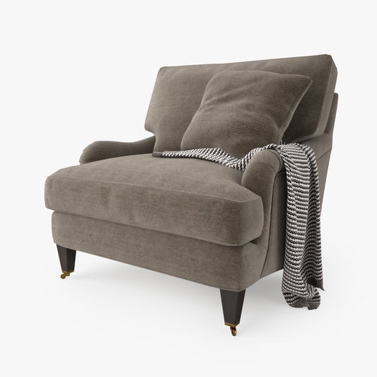 Crate and Barrel Essex Chair with Casters 3D Model