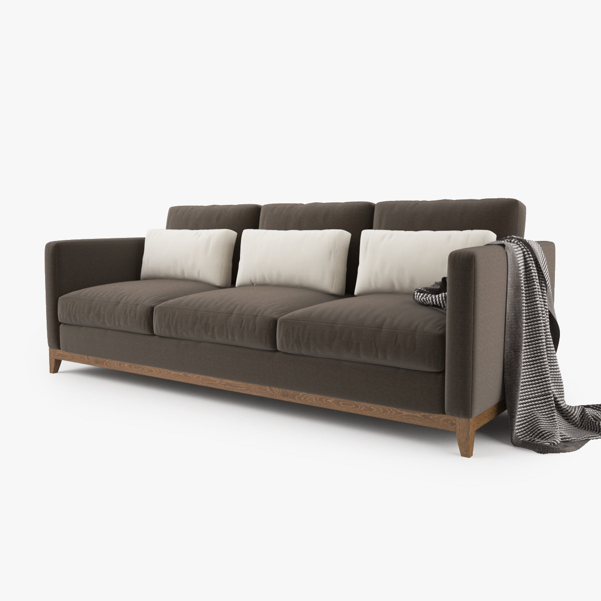 Crate and Barrel Taraval 3 Seat Sofa 3D Model