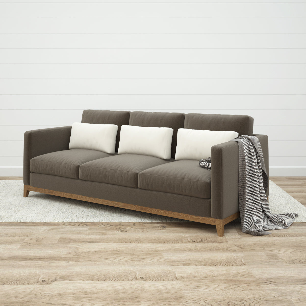 Crate and Barrel Taraval 3 Seat Sofa 3D Model