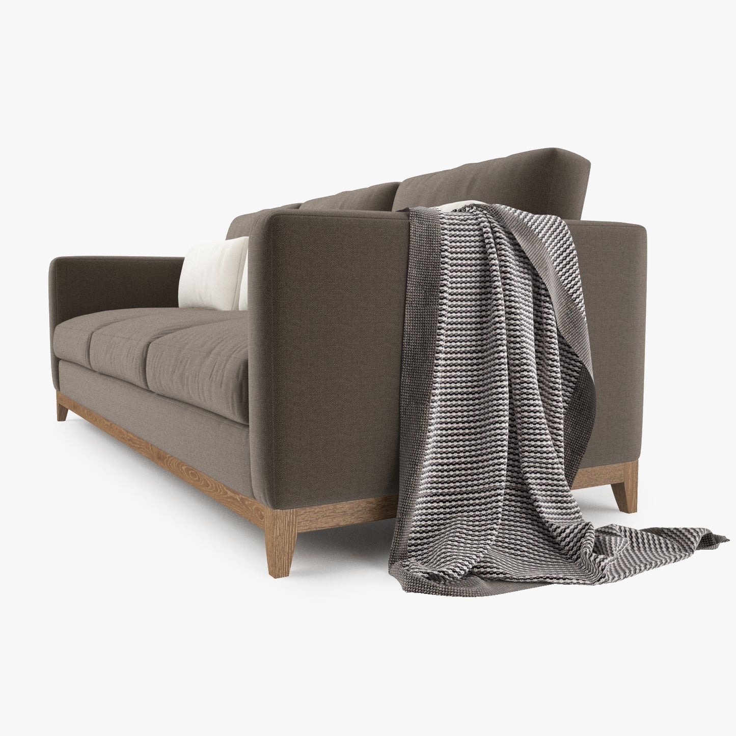 Crate and Barrel Taraval 3 Seat Sofa 3D Model