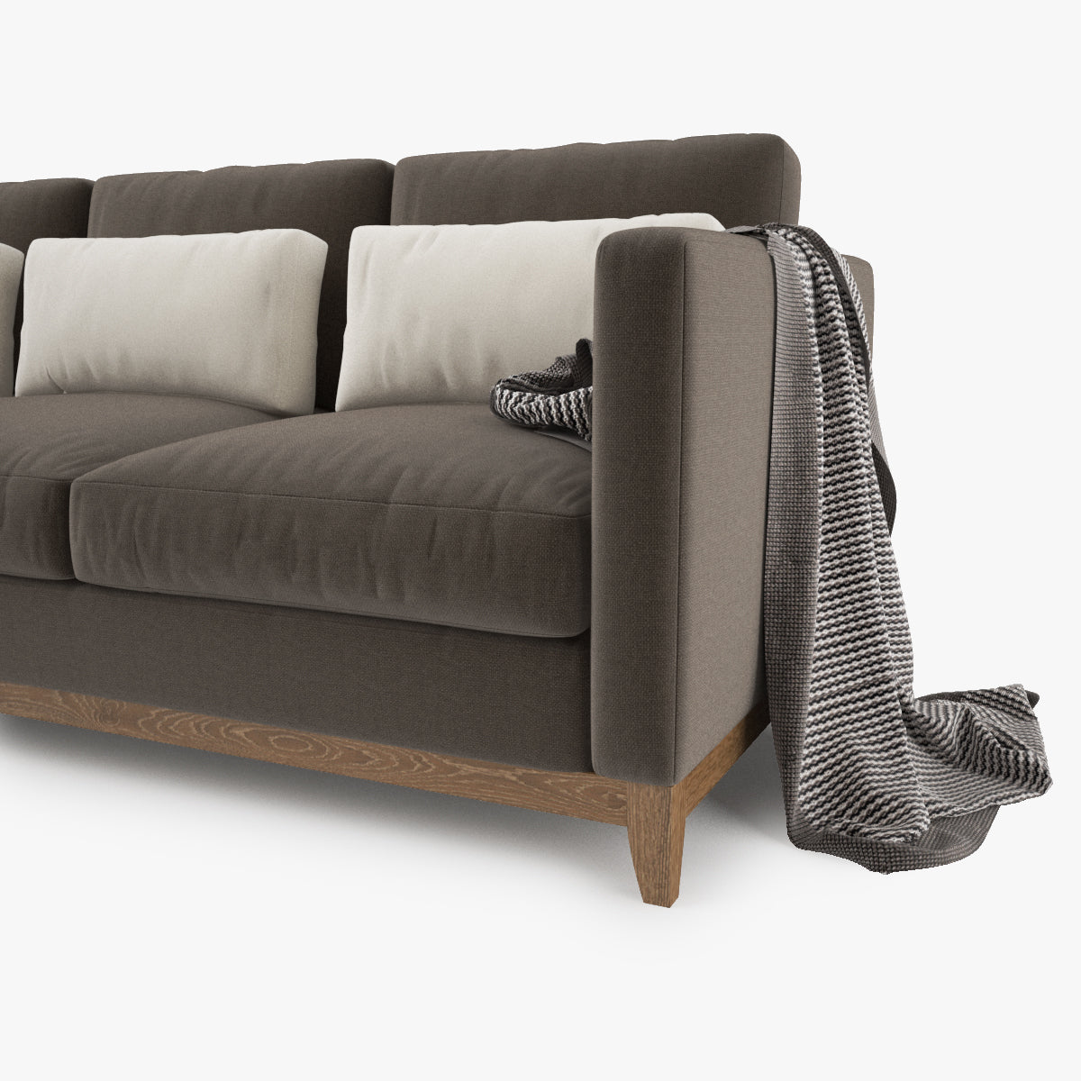 Crate and Barrel Taraval 3 Seat Sofa 3D Model