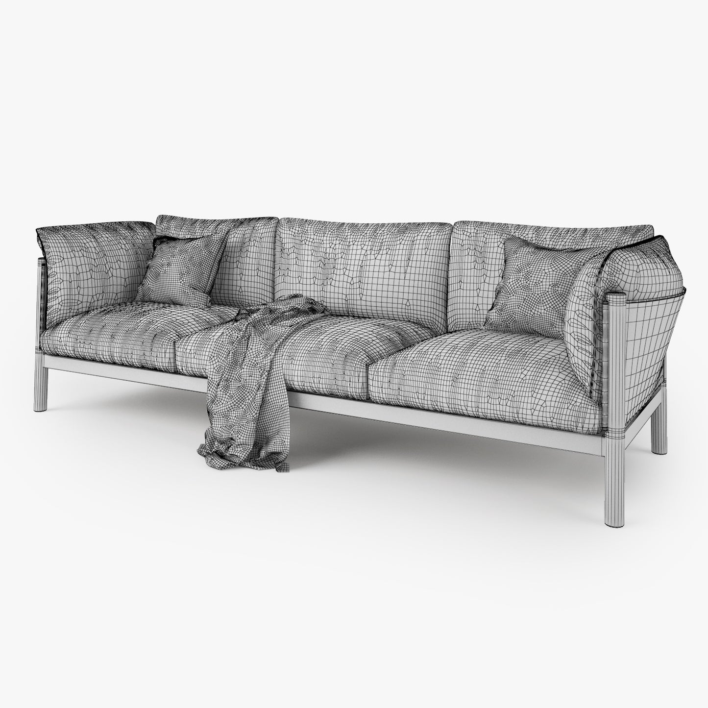 DePadova Yak Three Seater Sofa 3D Model