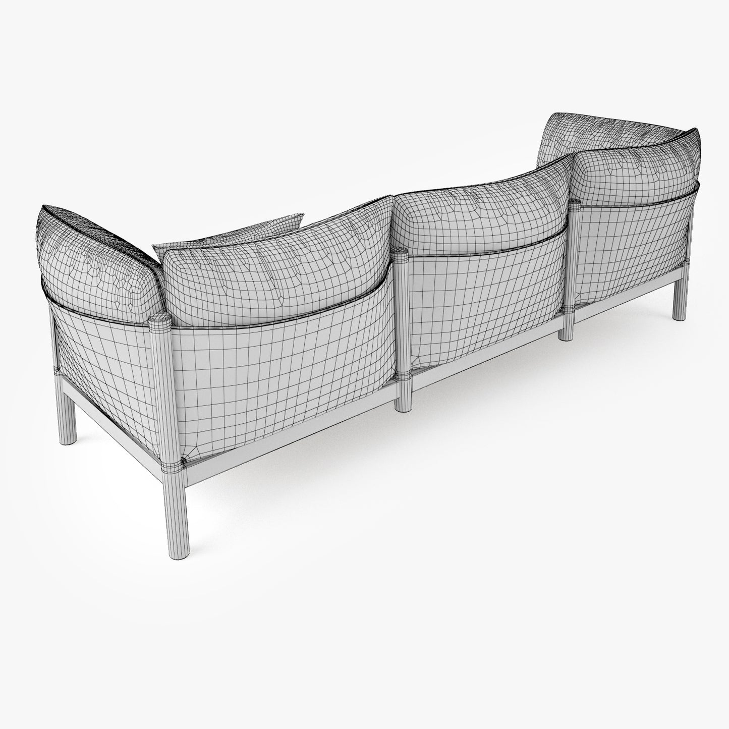 DePadova Yak Three Seater Sofa 3D Model