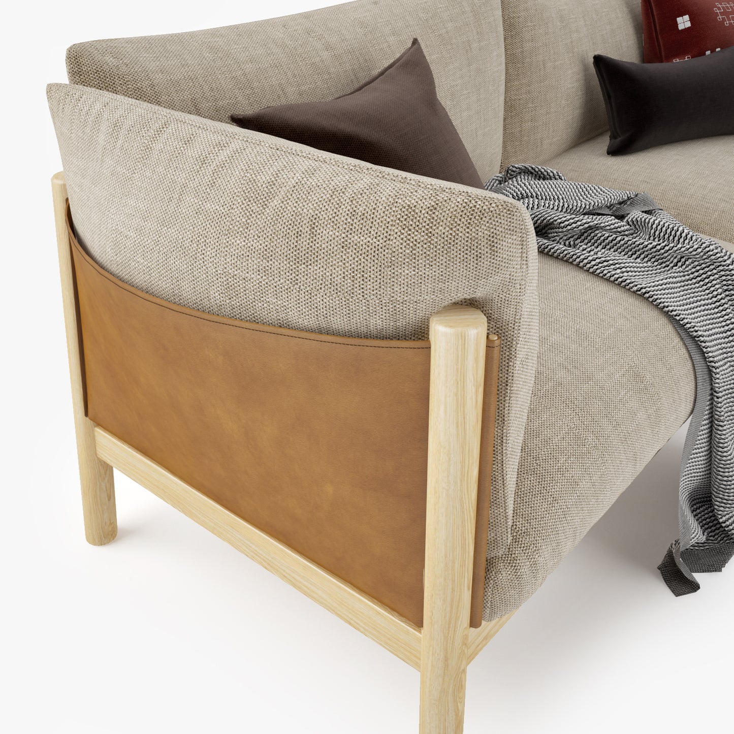 DePadova Yak Two Seater Sofa 3D Model
