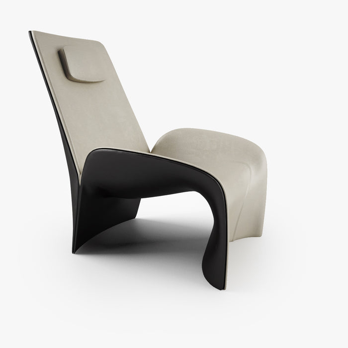 FREE Giorgetti Eva Armchair and Stool 3D Model