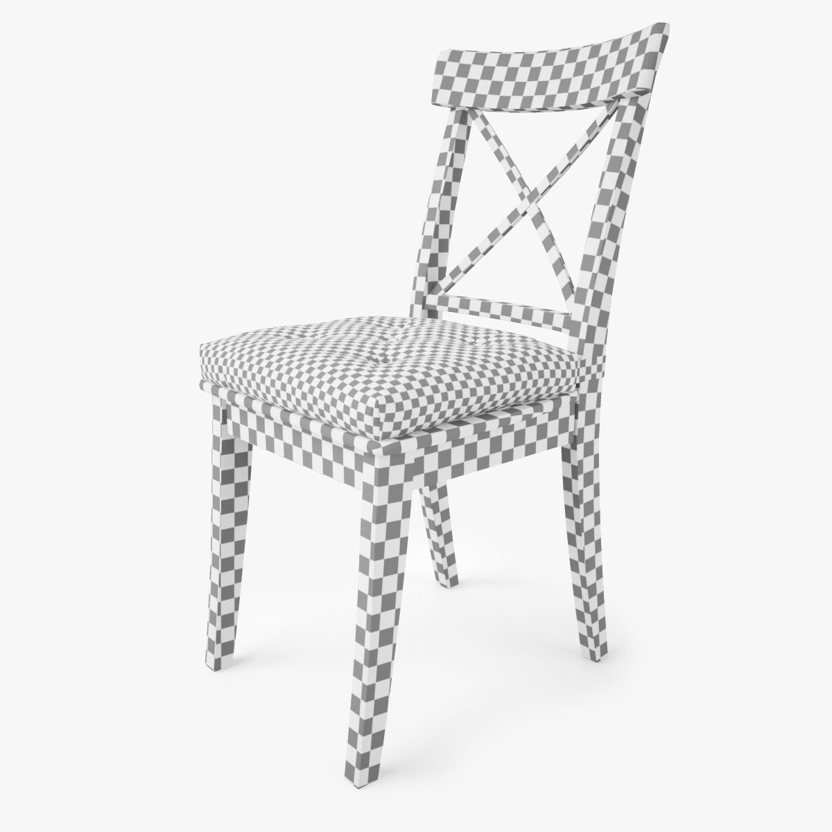 IKEA Ingolf Chair and Malinda Cushion 3D Model
