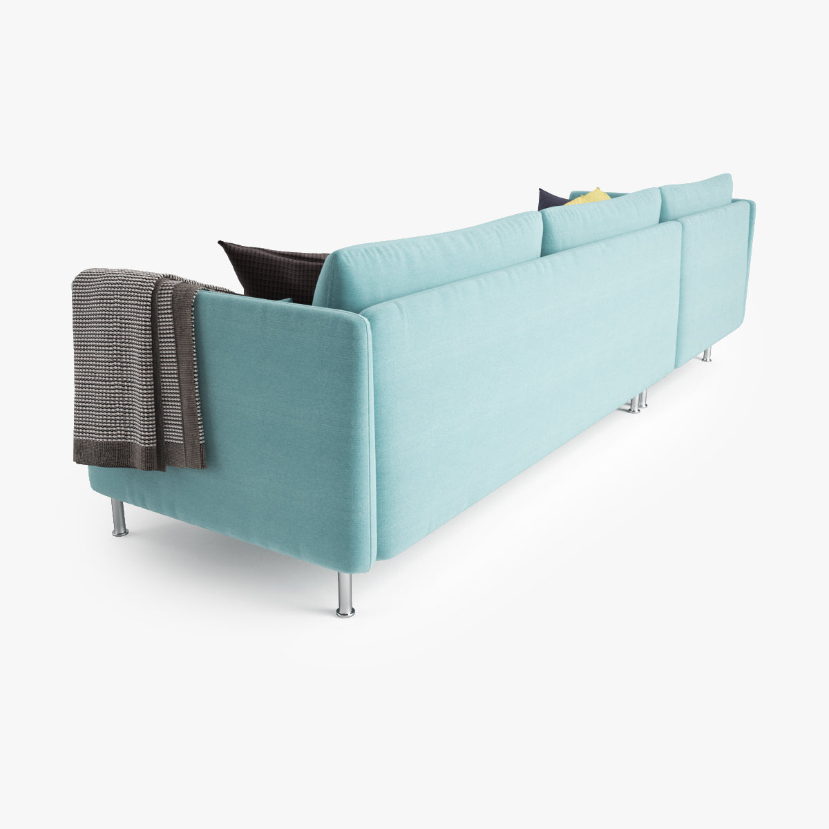 IKEA Soderhamn Sofa and Chaise Lounge 3D Model