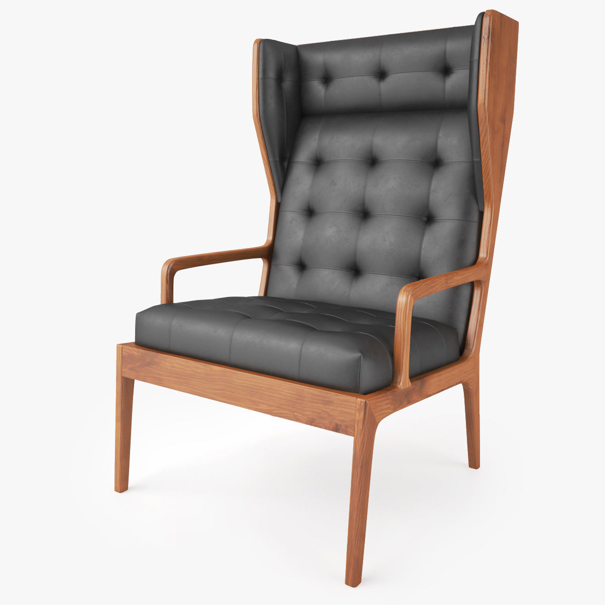 Jame UK Wingback Chair 3D Model