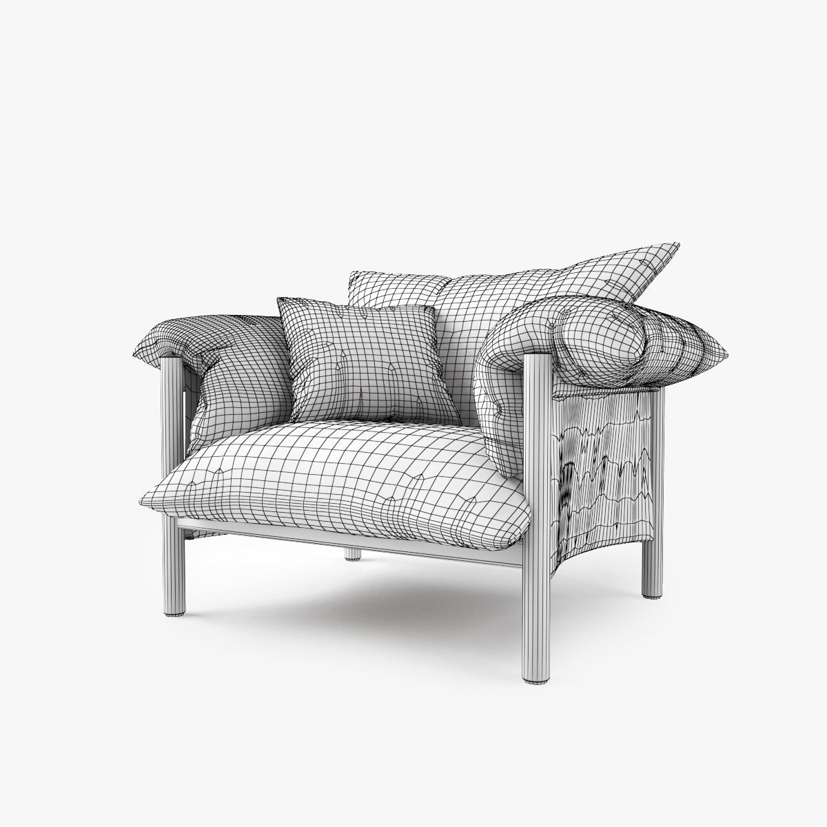 Jardan Wilfred Sofa and Chair Set 3D Model