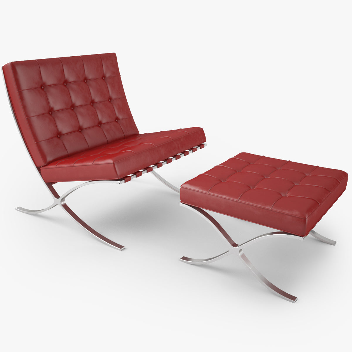 Knoll Barcelona Chair 3D Model