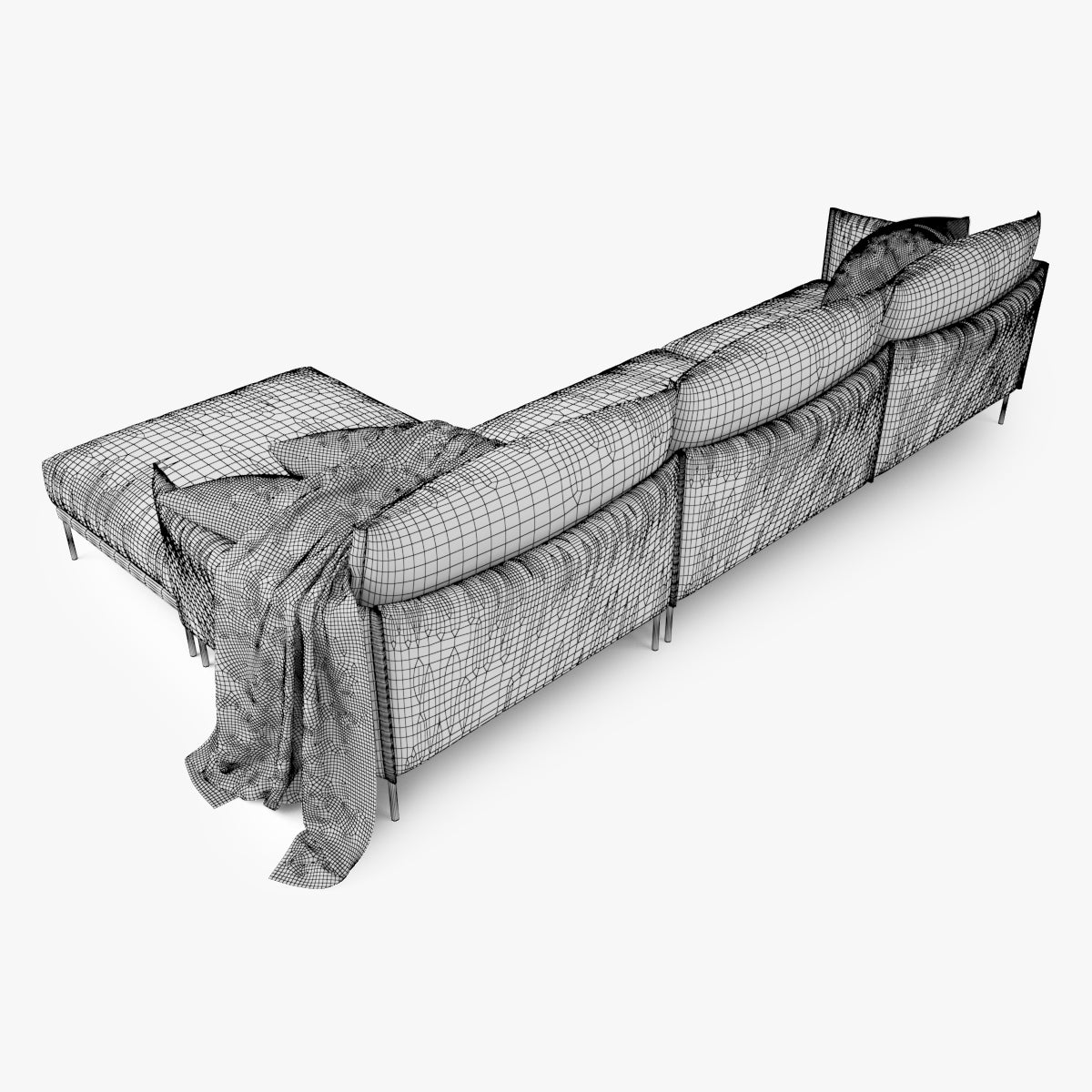 Moroso Gentry Corner Sofa 3D Model