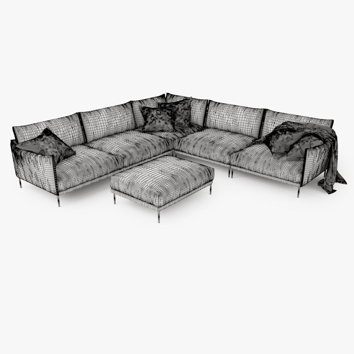 Moroso Gentry Modular Sofa 3D Model