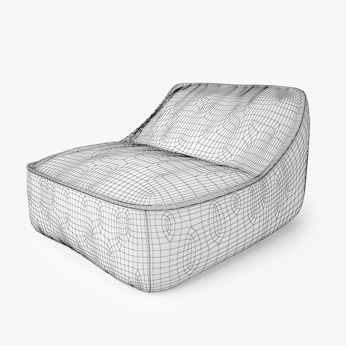 FREE Paola Lenti Float Easy Chair 3D Model