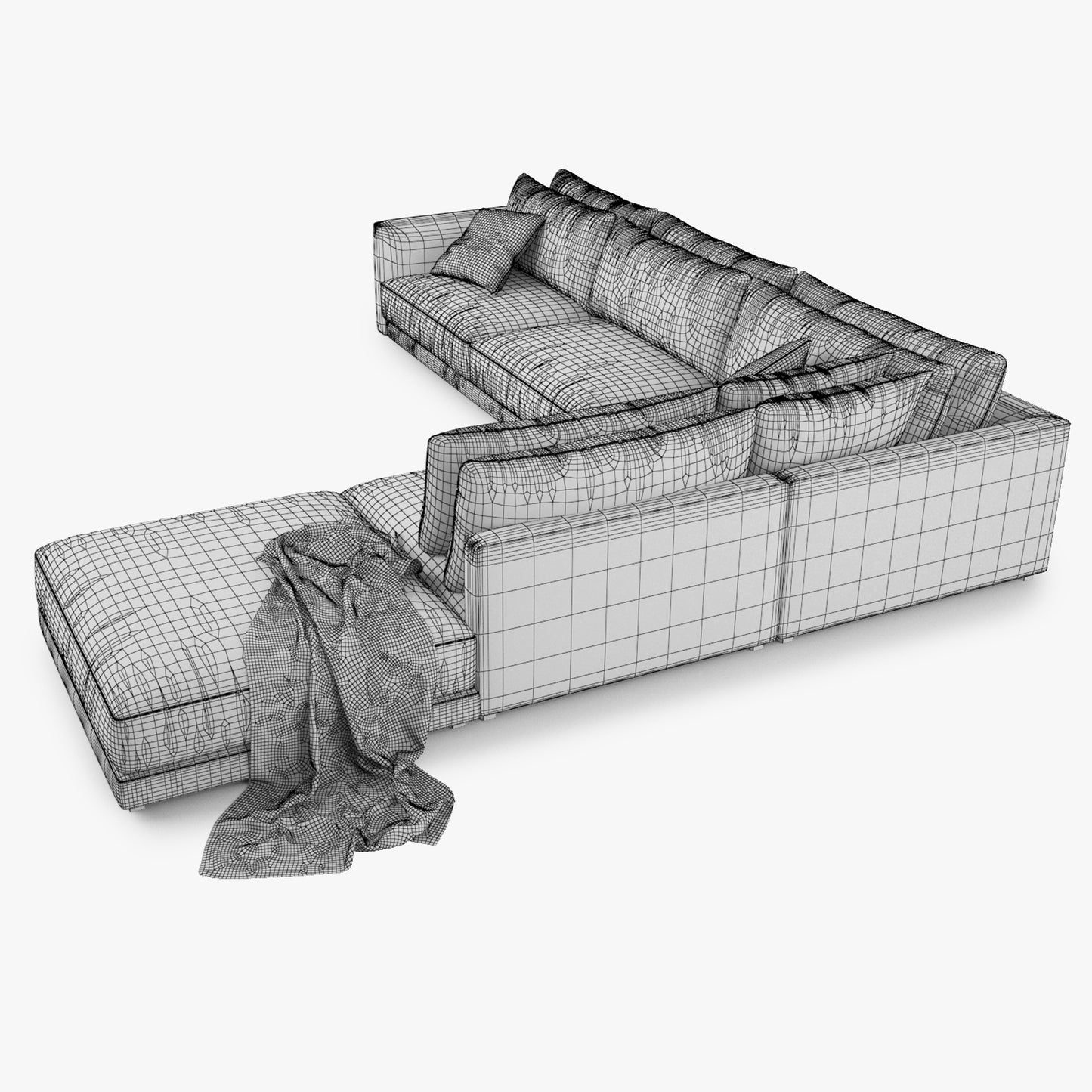 Poliform Bristol Sectional Sofa 3D Model