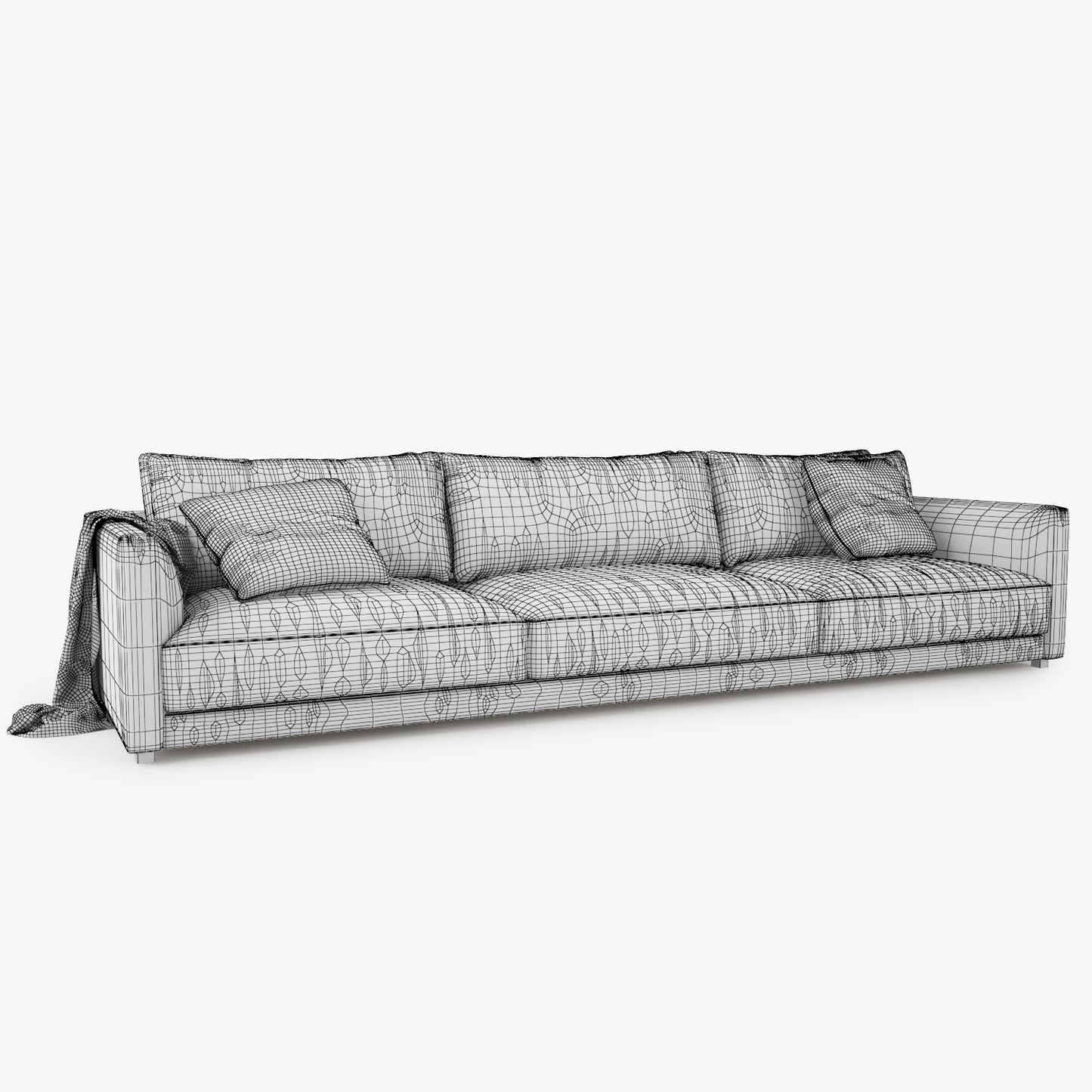Poliform Bristol Three Seater Sofa 3D Model