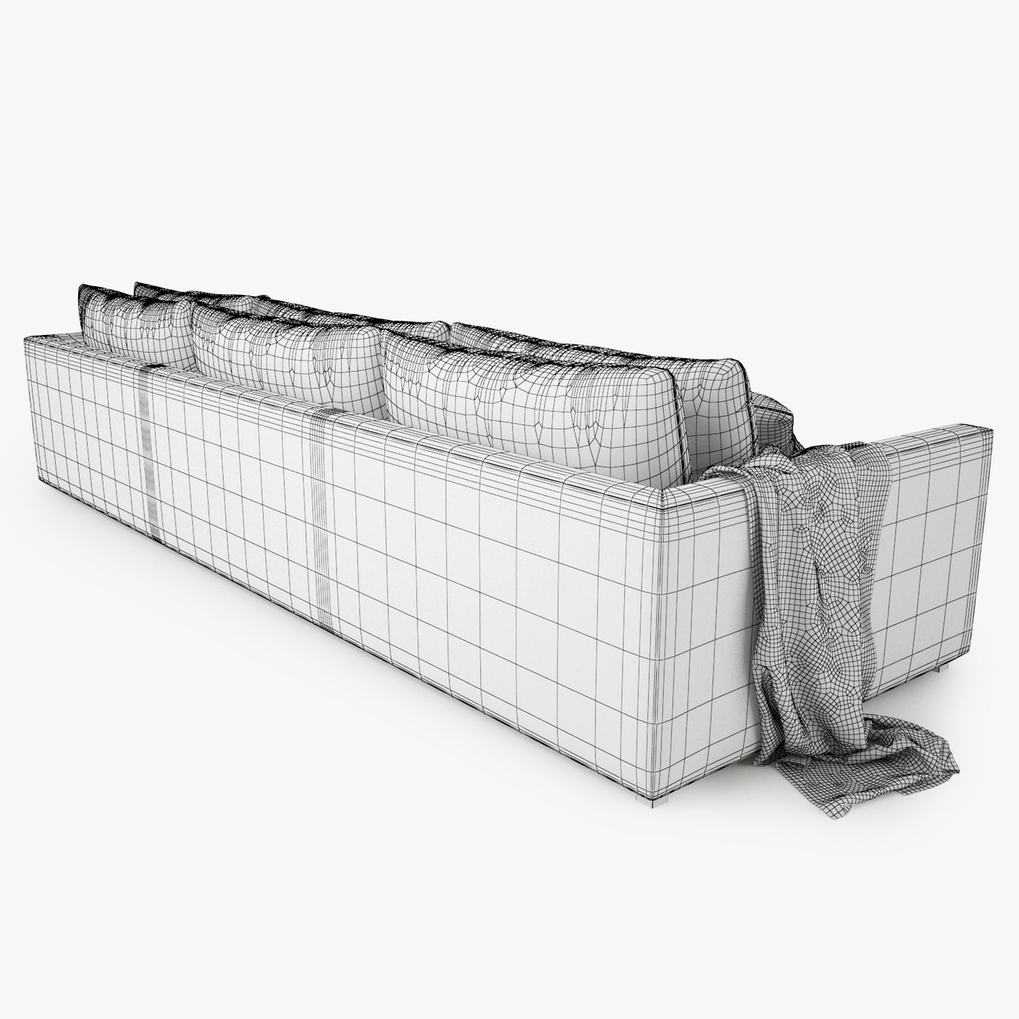 Poliform Bristol Three Seater Sofa 3D Model