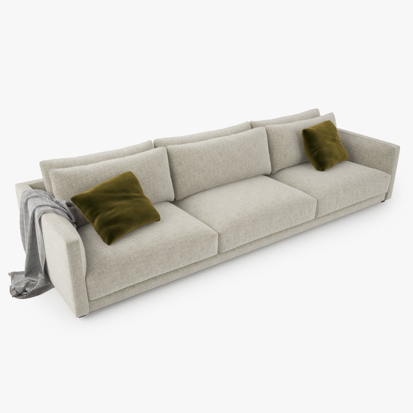 Poliform Bristol Three Seater Sofa 3D Model