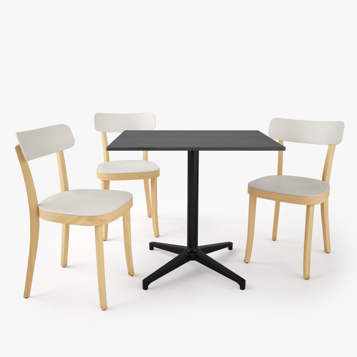 FREE Vitra Basel Chair and Bistro Table 3D Model