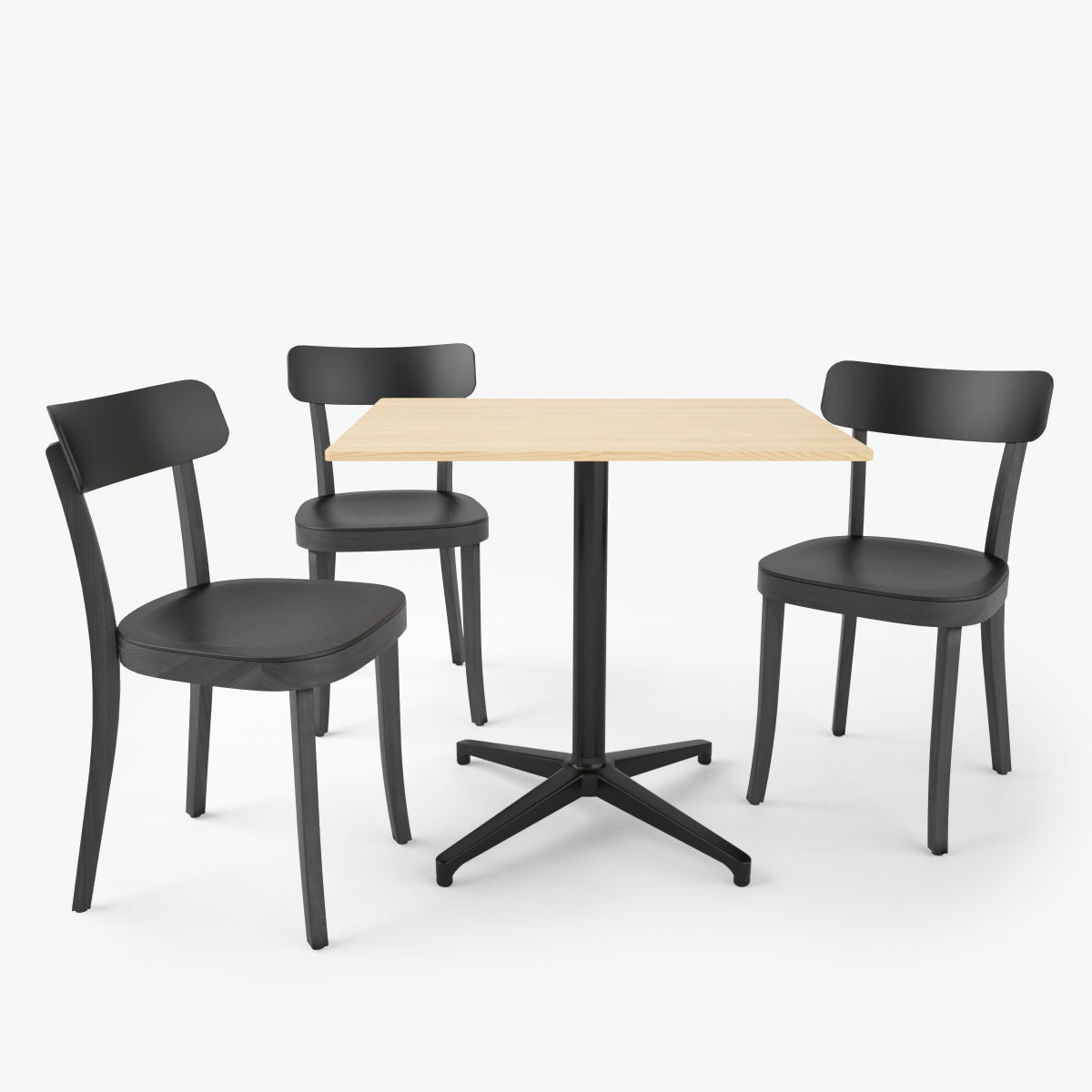 FREE Vitra Basel Chair and Bistro Table 3D Model