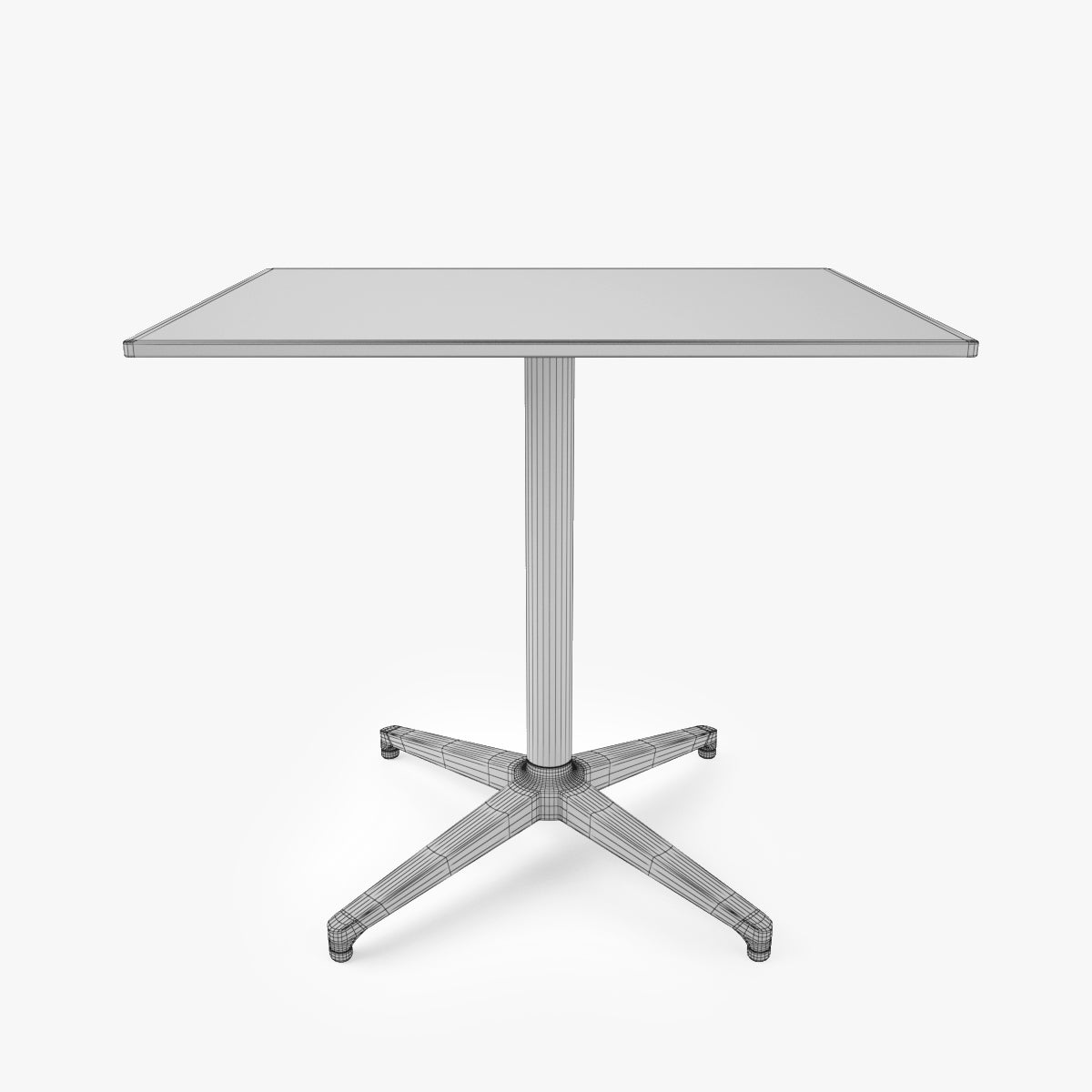 FREE Vitra Basel Chair and Bistro Table 3D Model