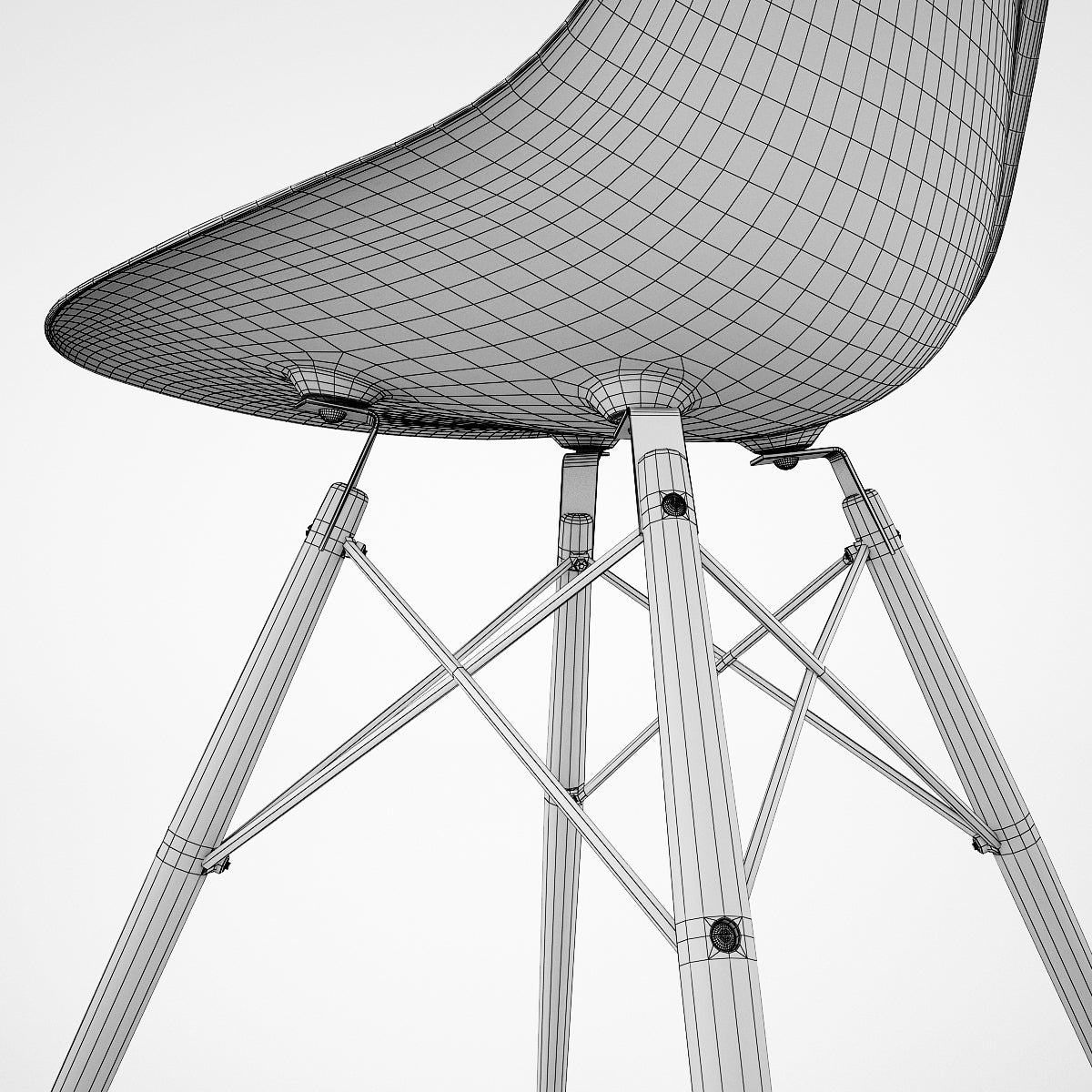 Vitra DSW Chair 3D Model