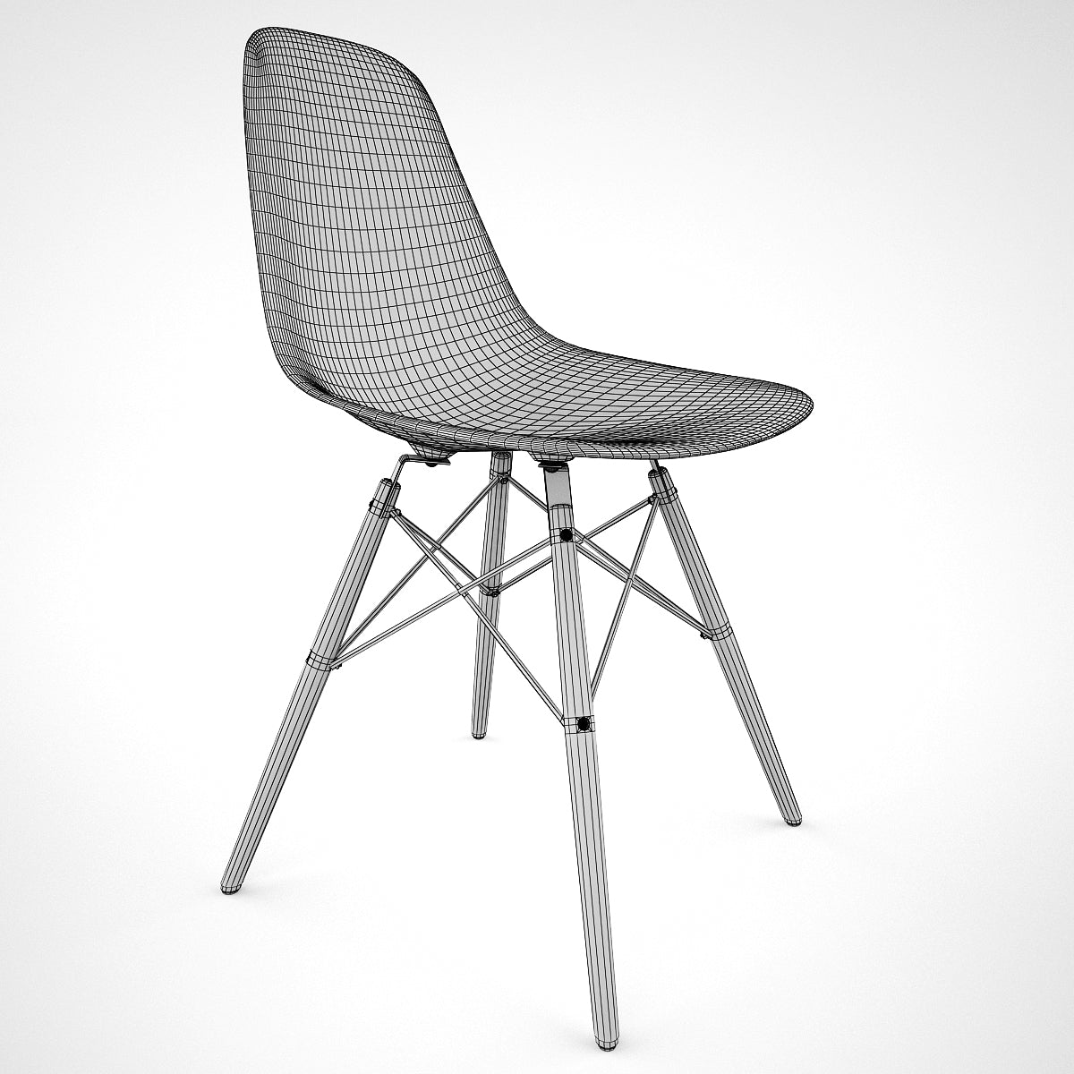Vitra DSW Chair 3D Model