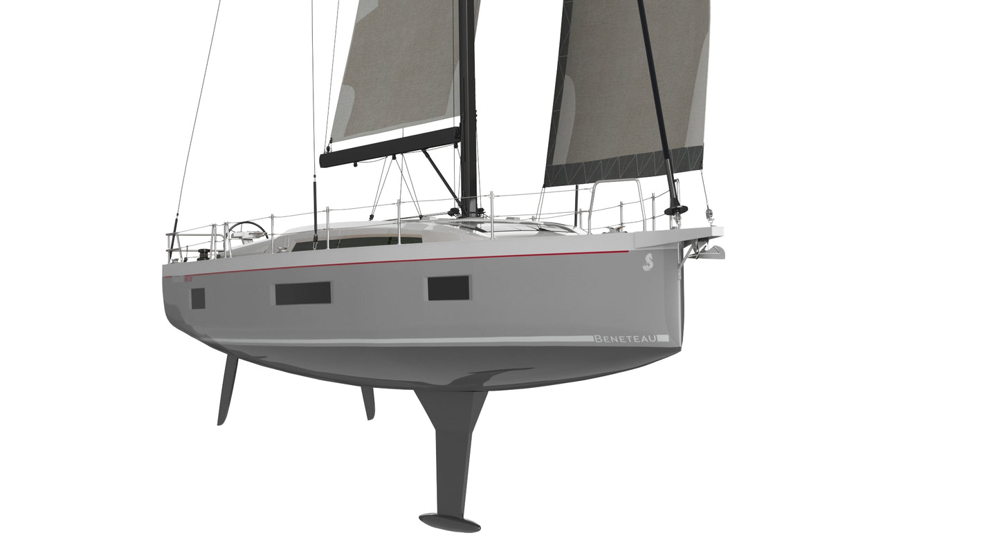 Beneteau Oceanis 51.1 Sailing Yacht 3D Model