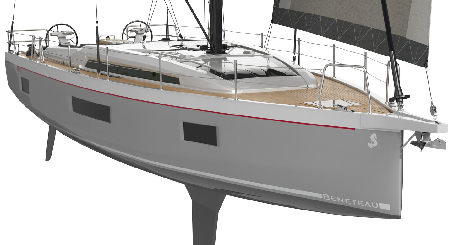 Beneteau Oceanis 51.1 Sailing Yacht 3D Model