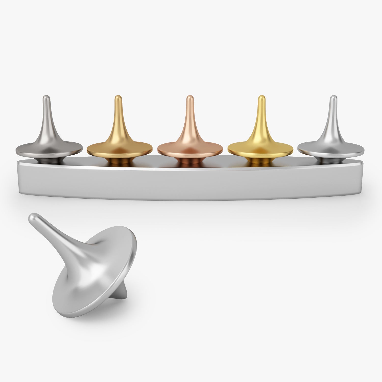foreverspin Monde célèbre Metal Spinning Tops Acier Inoxydable Poli foreverspin Monde célèbre Metal Spinning Tops Acier Inoxydable Poli