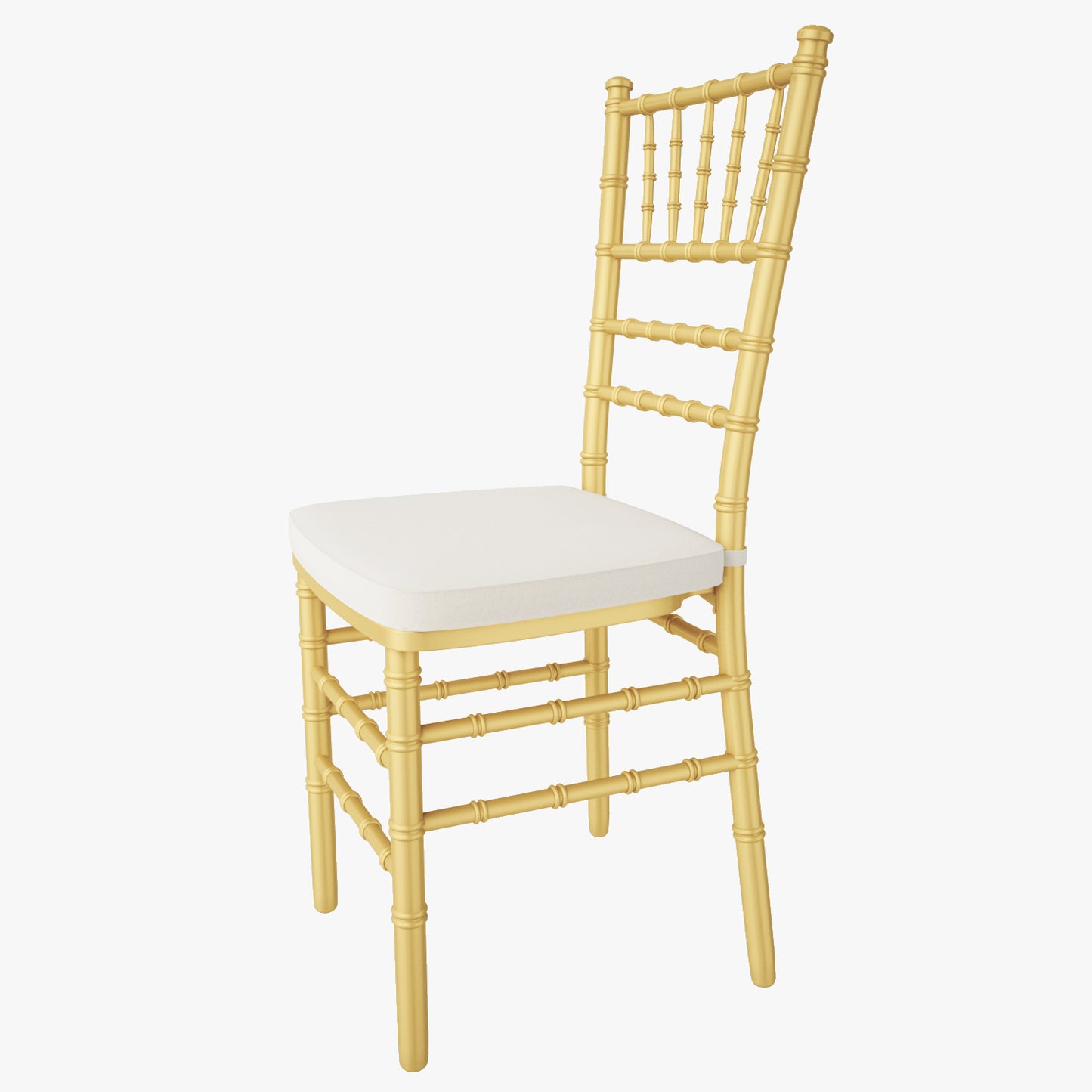Gold Wood Stacking Chiavari Chair 3D Model