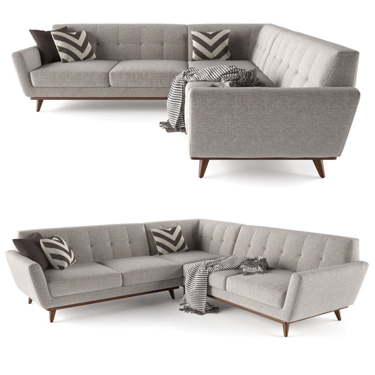 Joybird Hughes Corner Sectional Sofa 3D Model
