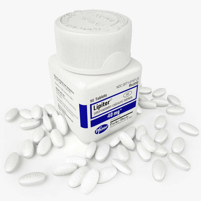 Medicine Pfizer Lipitor Tablets 40mg Bottle 3D Model