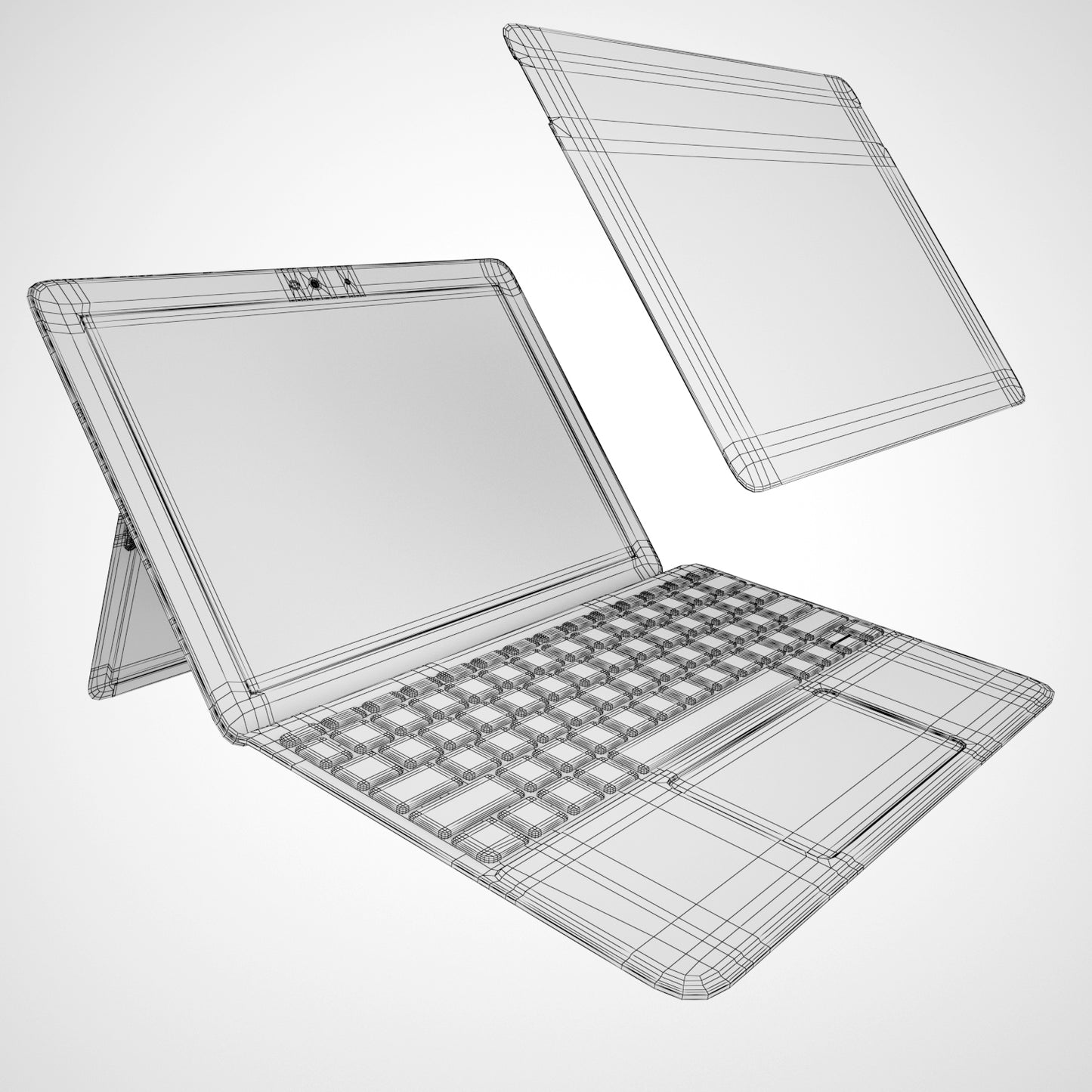 Microsoft Surface Go 3D Model