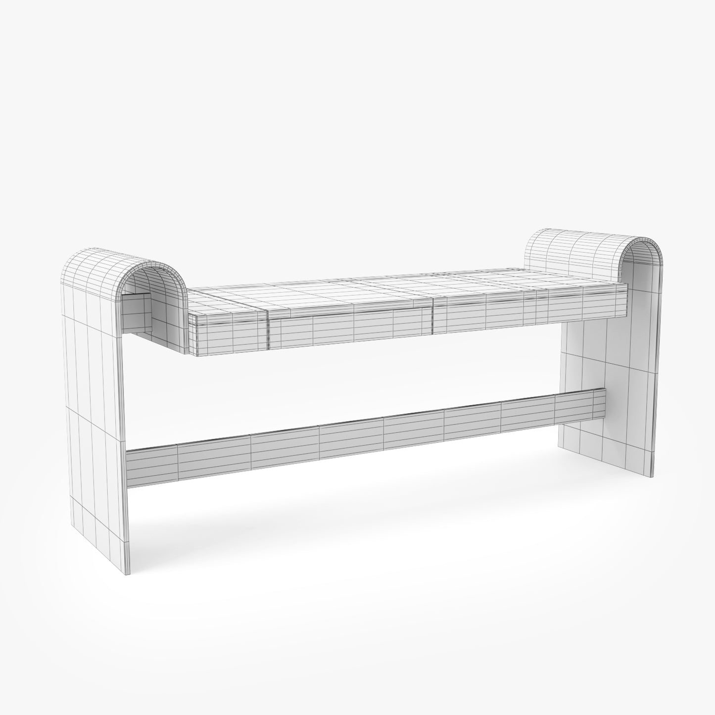 ON Desk by Oscar Niemeyer 3D Model