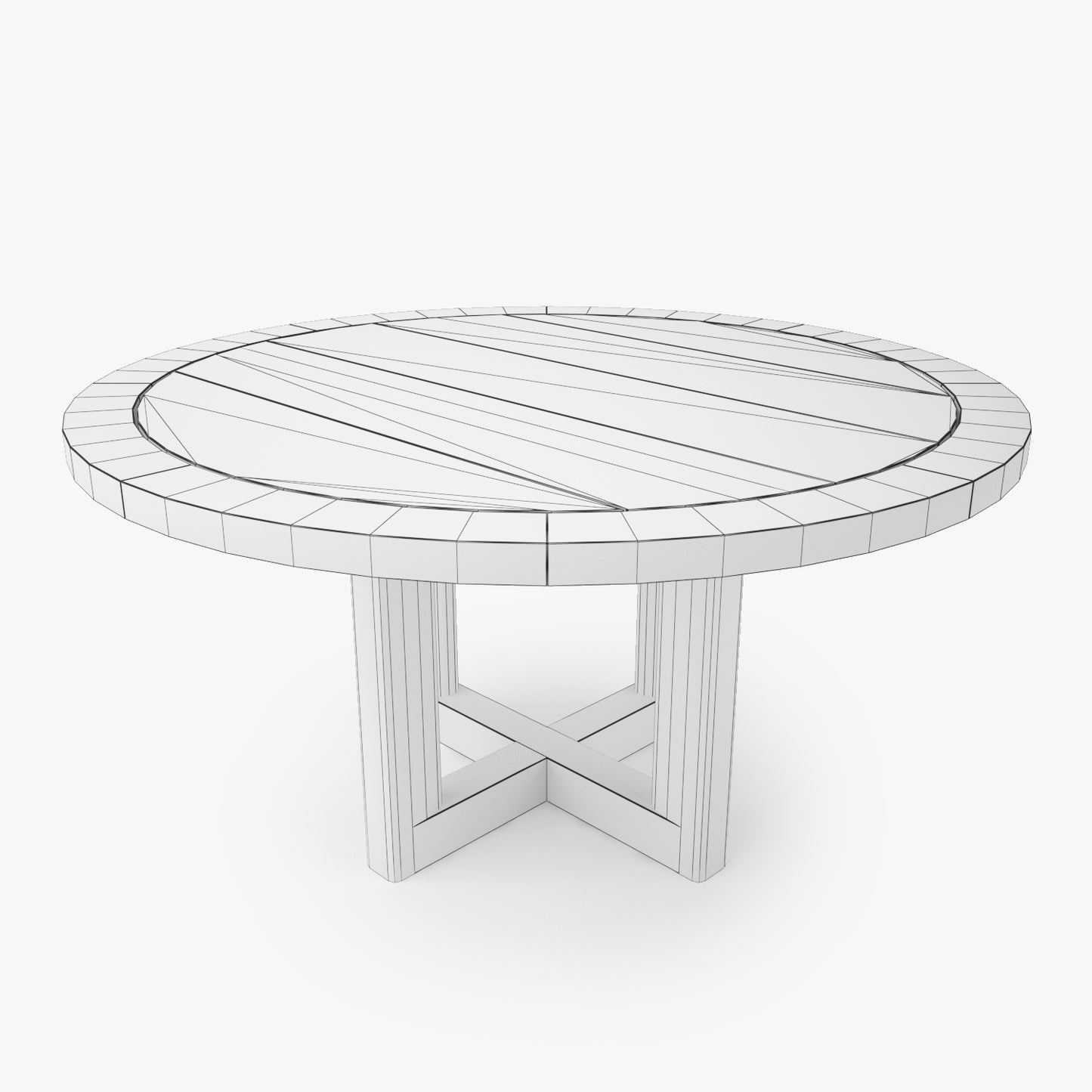 FREE Outdoor Dining Table 3D Model