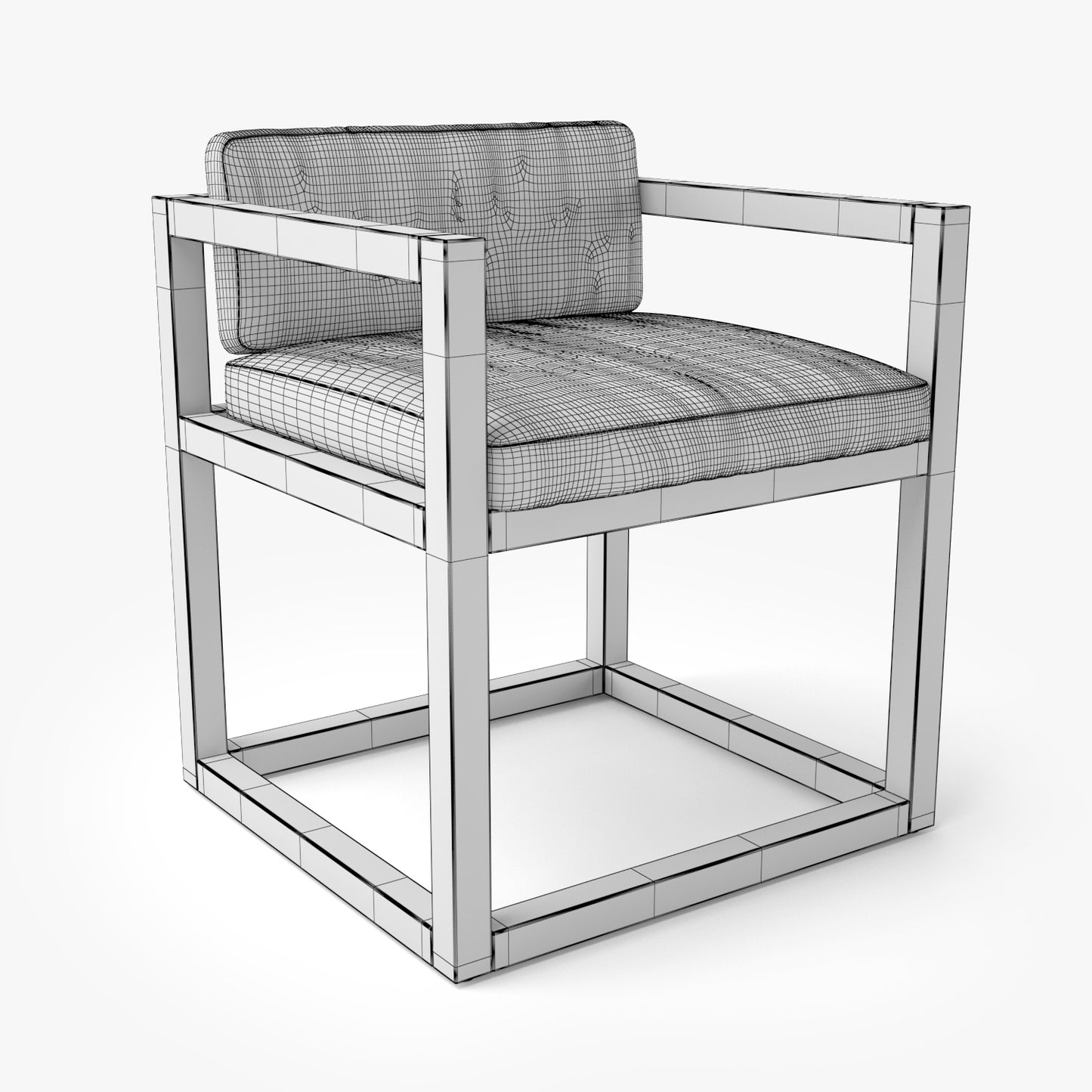 Restoration Hardware Aviara Teak Armchair 3D Model