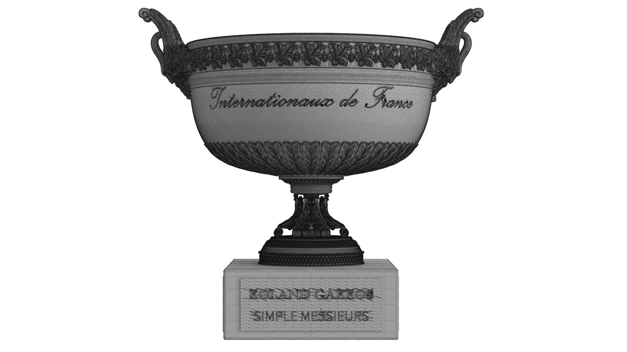 Roland Garros Trophy Musketeers Cup 3D Model