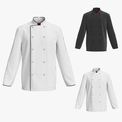 Chef Uniforms 3D Model