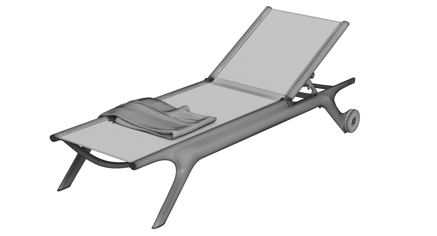 Vondom Africa Sun Lounger 3D Model