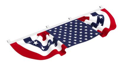 American Flag Bunting Banner Set 3D Model