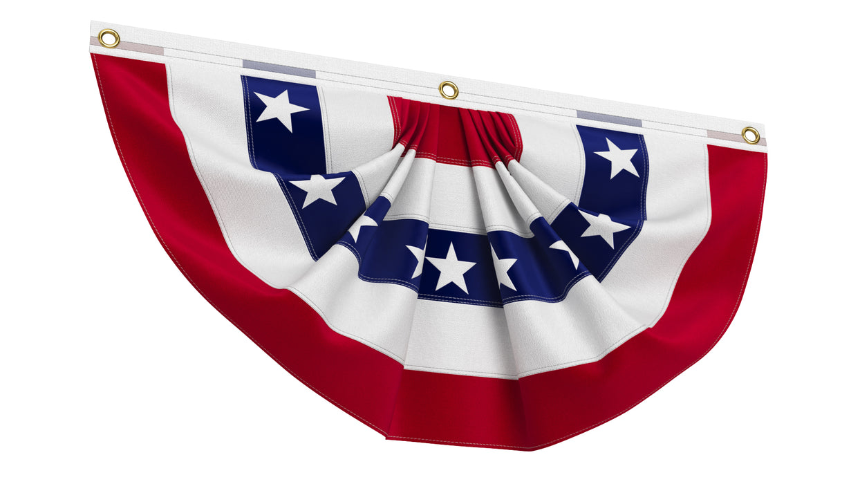 American Flag Bunting Banner Set 3D Model