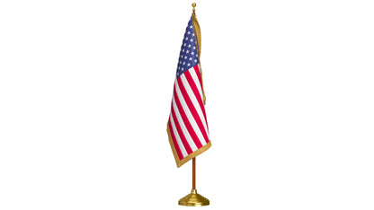 American Flag Indoor 3D Model