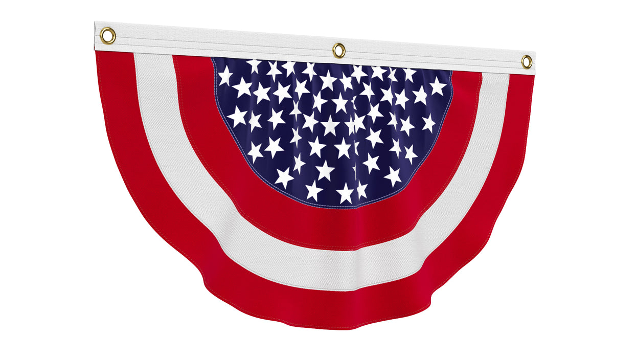 American Flag Patriotic Bunting 3D Model